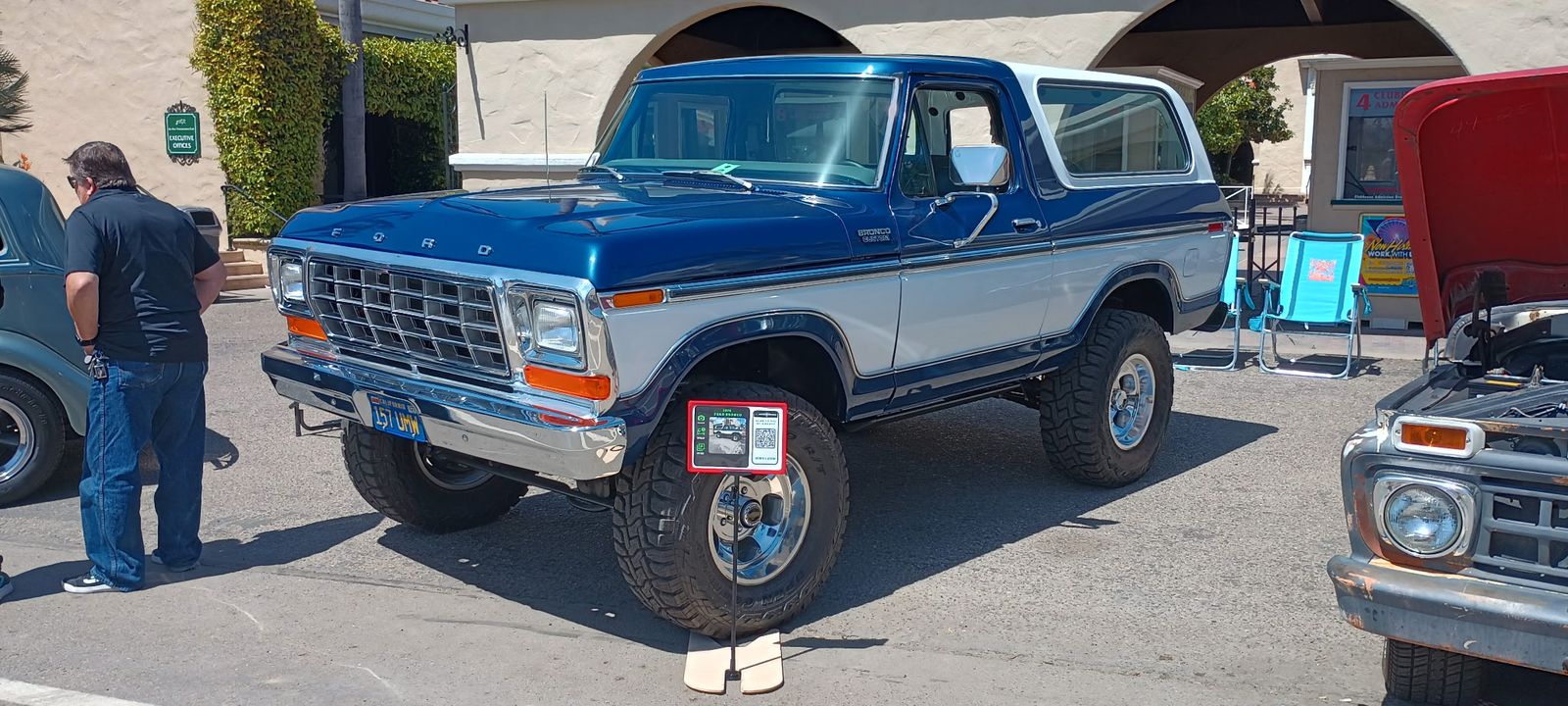 1978 Ford Bronco — Two-tone body and restored grille.