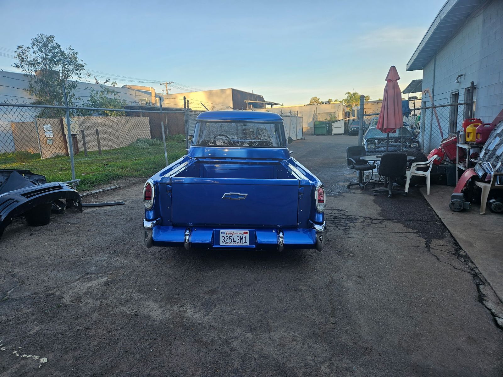 1956 Chevrolet 3100 — Rear and tailgate.