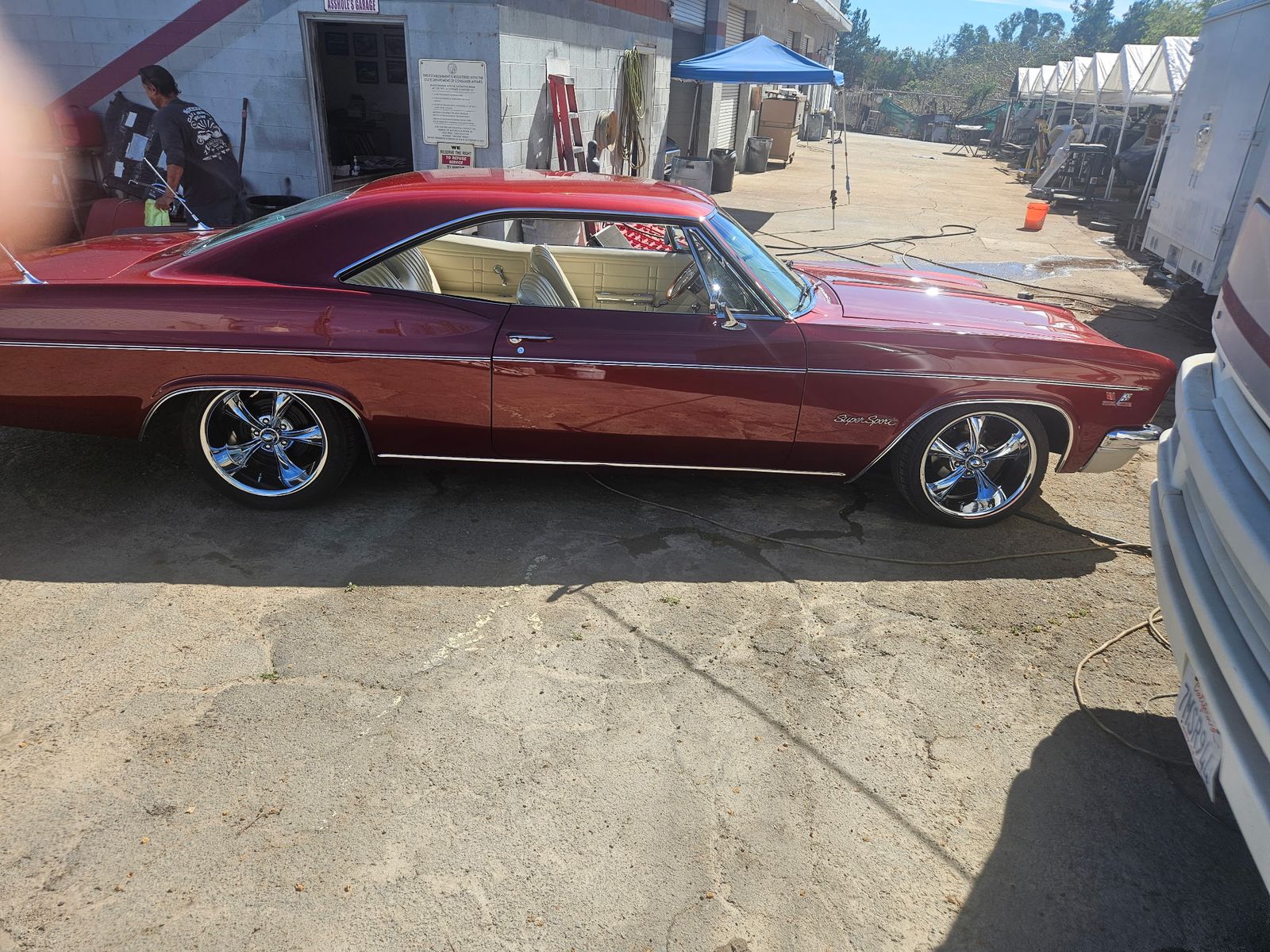1966 Impala Super Sport — Full side profile, trim refitted.